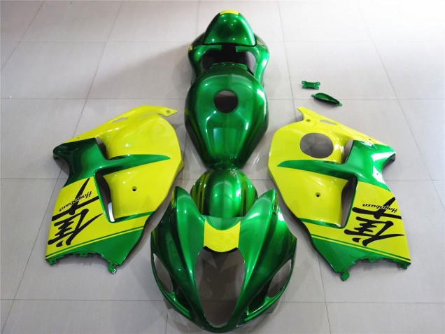 1996-2007 Suzuki GSXR 1300 Motorcycle Fairings - Green and Yellow Canada for Sale