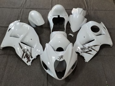 1996-2007 Suzuki GSXR 1300 Motorcycle Fairings - White OEM Style with Silver Decals Canada for Sale