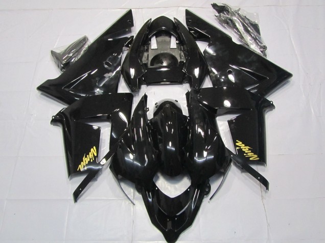 2004-2005 Kawasaki ZX10R Motorcycle Fairings - Glossy Black Gold Canada for Sale