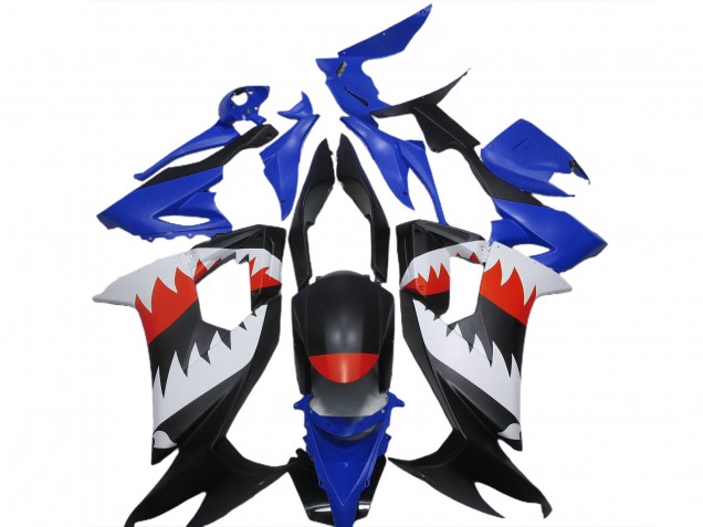 2008-2010 Kawasaki ZX10R Motorcycle Fairings - Blue Black White Red Shark Canada for Sale