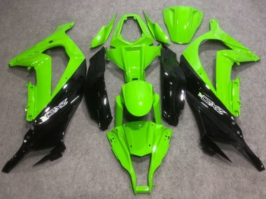 2016-2020 Kawasaki ZX10R Abs Motorcycle Fairings - Green Glossy Black Canada for Sale