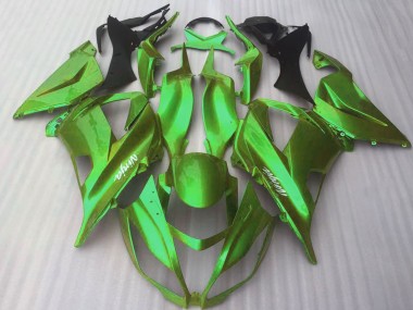 2016-2020 Kawasaki ZX10R Motorcycle Fairings - Glossy Candy Green Canada for Sale