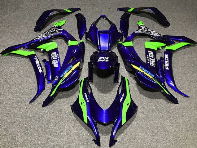 2016-2020 Kawasaki ZX10R Motorcycle Fairings - Deep Blue Green Trick Star Eva Racing Canada for Sale