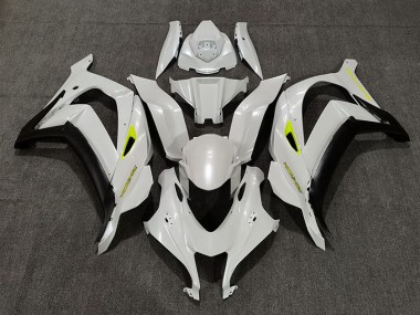 2016-2020 Kawasaki ZX10R Motorcycle Fairings - Pearl White Yellow Matte Black Canada for Sale