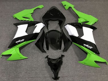 2008-2010 Kawasaki ZX10R Motorcycle Fairings - Green White Black Canada for Sale