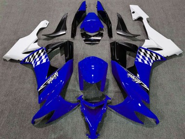 2008-2010 Kawasaki ZX10R Motorcycle Fairings - White Blue Black Canada for Sale