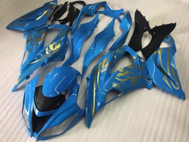 2016-2020 Kawasaki ZX10R Motorcycle Fairings - Blue Gold Canada for Sale