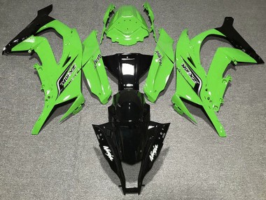 2011-2015 Kawasaki ZX10R Motorcycle Fairings - Green Glossy Black Canada for Sale