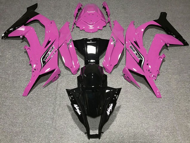 2011-2015 Kawasaki ZX10R Motorcycle Fairings - Pink Glossy Black Canada for Sale