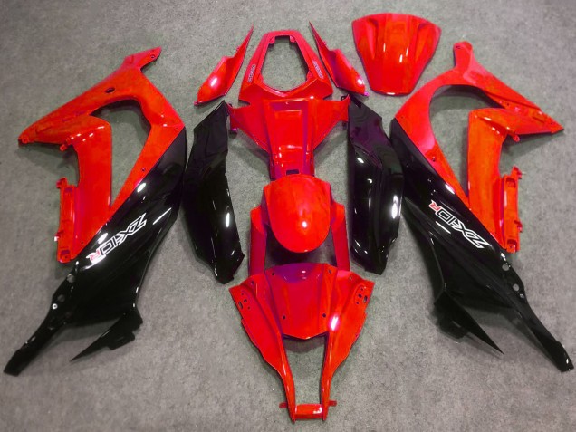2016-2020 Kawasaki ZX10R Abs Motorcycle Fairings - Red Glossy Black Canada for Sale