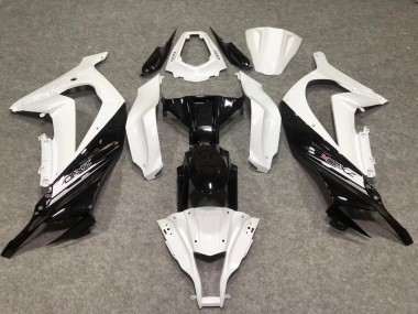 2011-2015 Kawasaki ZX10R Motorcycle Fairings - White Glossy Black Canada for Sale