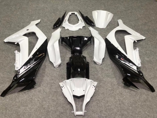 2011-2015 Kawasaki ZX10R Motorcycle Fairings - White Glossy Black Canada for Sale