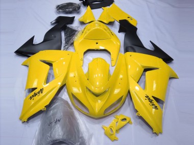 2006-2007 Kawasaki ZX10R Motorcycle Fairings - Yellow Black Canada for Sale