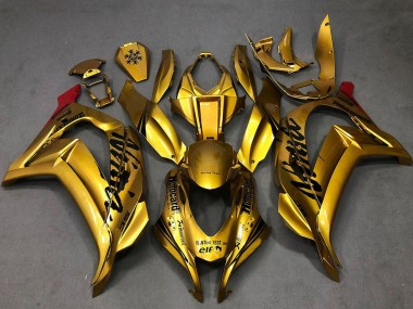 2016-2020 Kawasaki ZX10R Motorcycle Fairings - Gold Black Red Canada for Sale