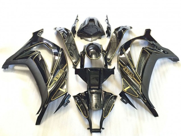 2011-2015 Kawasaki ZX10R Motorcycle Fairings - Silver Glossy Black Matte Black Gold Canada for Sale