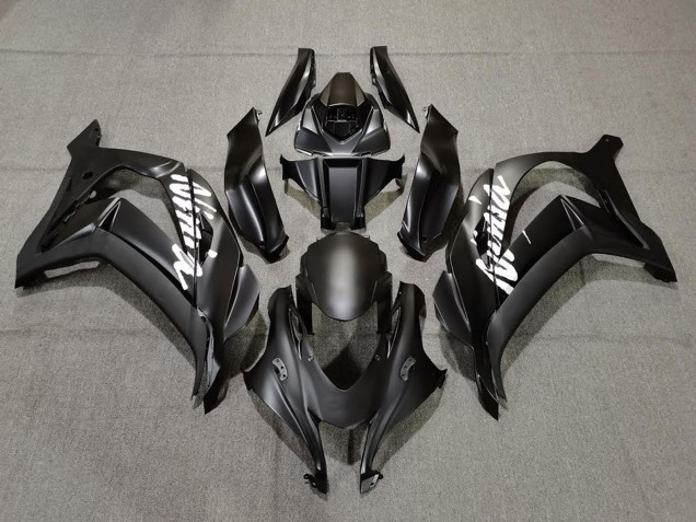 2016-2020 Kawasaki ZX10R Motorcycle Fairings - Matte Black White Ninja Canada for Sale