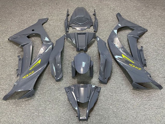 2011-2015 Kawasaki ZX10R Motorcycle Fairings - Nardo Grey Yellow Canada for Sale