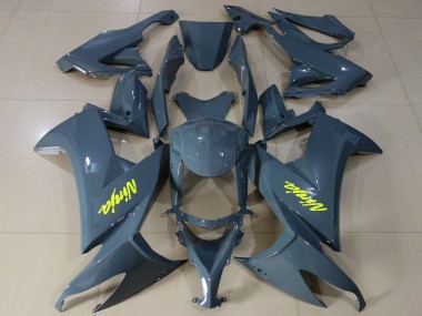 2008-2010 Kawasaki ZX10R Motorcycle Fairings - Dark Nardo Grey High Viz Yellow Canada for Sale