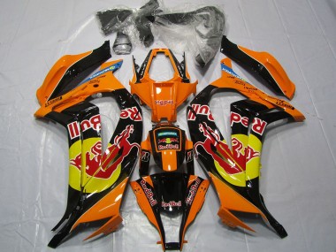 2011-2015 Kawasaki ZX10R Motorcycle Fairings - Orange Yellow Glossy Black Red bull Canada for Sale