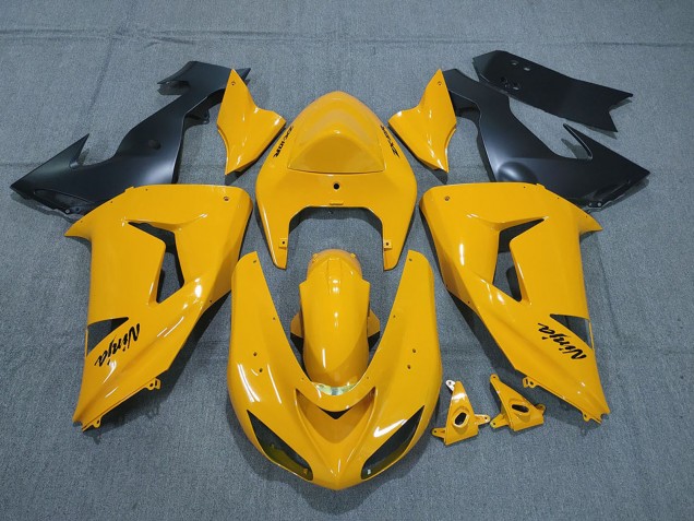 2006-2007 Kawasaki ZX10R Motorcycle Fairings - Yellow Black Ninja Canada for Sale
