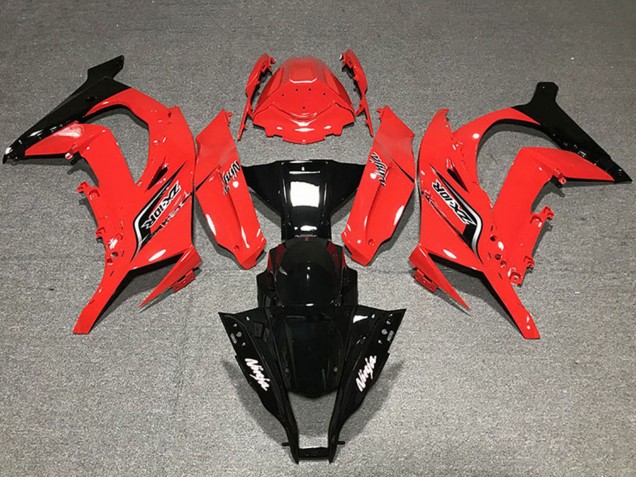 2011-2015 Kawasaki ZX10R Motorcycle Fairings - Red Glossy Black Canada for Sale