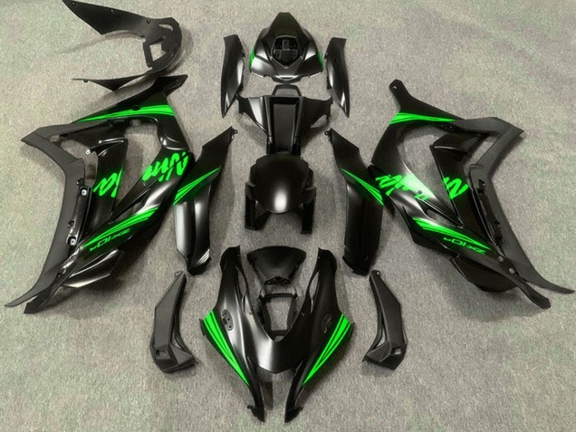 2016-2020 Kawasaki ZX10R Motorcycle Fairings - Matte Black Green Ninja Canada for Sale