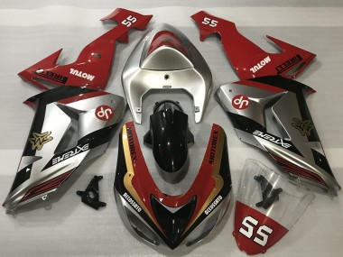2006-2007 Kawasaki ZX10R Motorcycle Fairings - Red Silver Gold Black Canada for Sale
