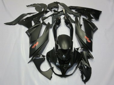 2009-2012 Kawasaki ZX6R Motorcycle Fairings - Matte Black Glossy Black Red Ninja Canada for Sale