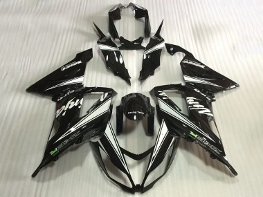 2013-2018 Kawasaki ZX6R Motorcycle Fairings - Glossy Black White Canada for Sale
