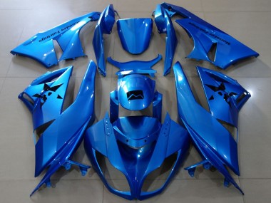 2009-2012 Kawasaki ZX6R Motorcycle Fairings - Blue Canada for Sale