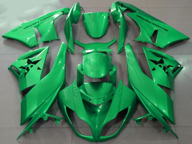 2009-2012 Kawasaki ZX6R Motorcycle Fairings - Green Canada for Sale