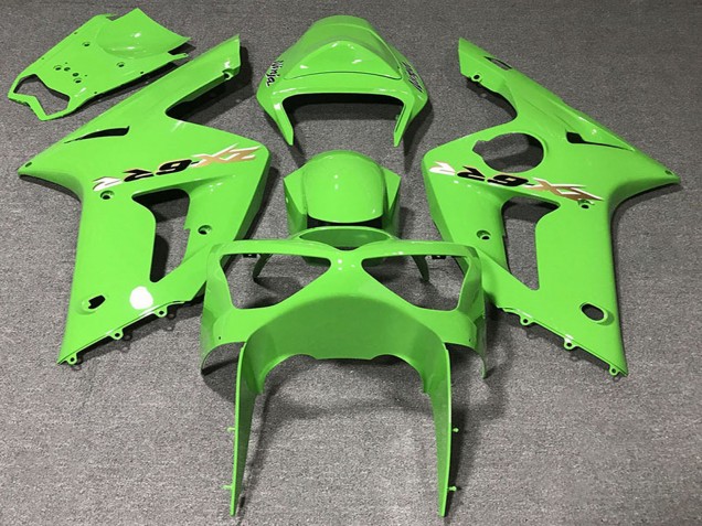 2003-2004 Kawasaki ZX6R Motorcycle Fairings - Light Green Canada for Sale