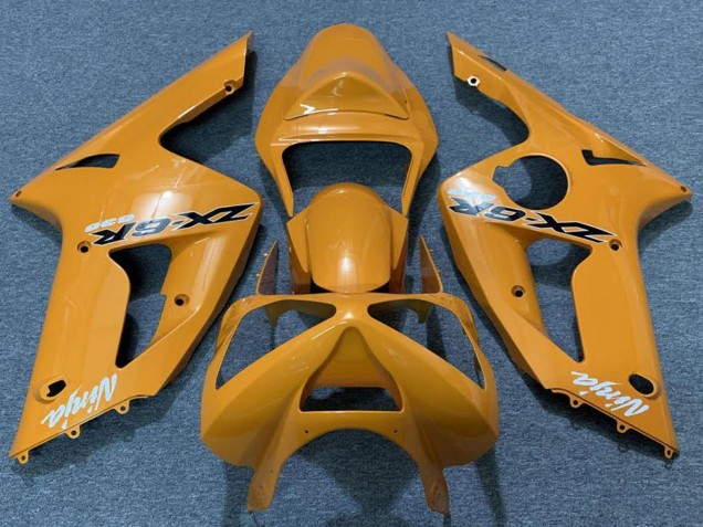 2003-2004 Kawasaki ZX6R Motorcycle Fairings - Orange Canada for Sale