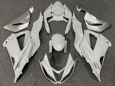 2013-2018 Kawasaki ZX6R Motorcycle Fairings - Pearl White Green Canada for Sale