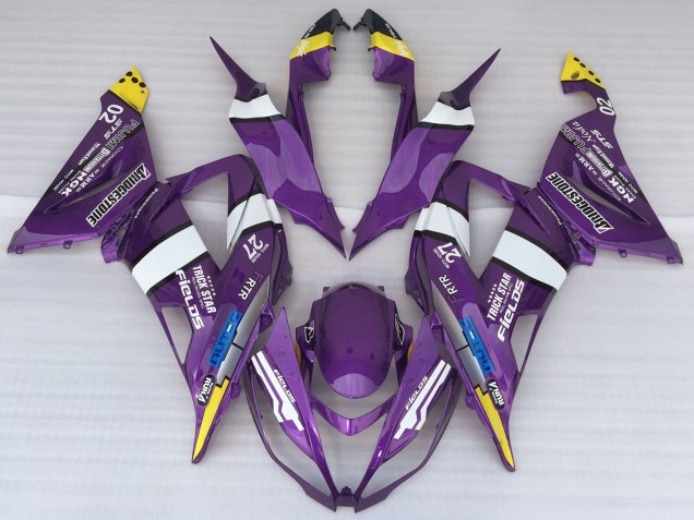 2013-2018 Kawasaki ZX6R Motorcycle Fairings - Purple Yellow White Blue Canada for Sale