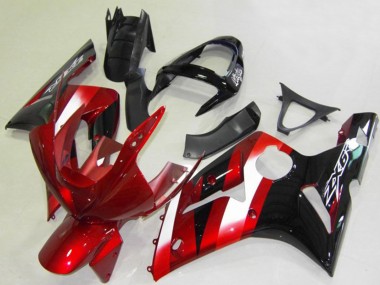 2003-2004 Kawasaki ZX6R Motorcycle Fairings - Red White Glossy Black Canada for Sale