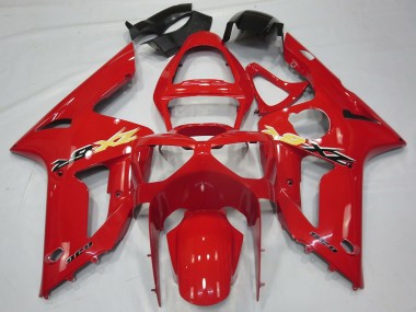 2003-2004 Kawasaki ZX6R Motorcycle Fairings - Red Canada for Sale