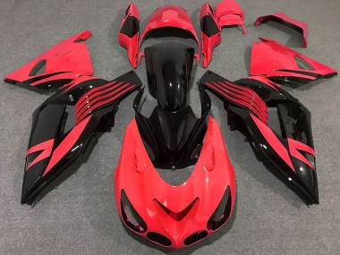 2006-2011 Kawasaki ZX14R Motorcycle Fairing - Red Glossy Black Canada for Sale