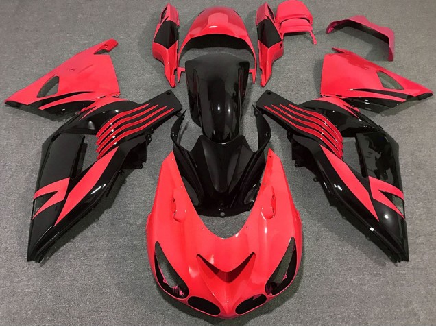 2006-2011 Kawasaki ZX14R Motorcycle Fairing - Red Glossy Black Canada for Sale