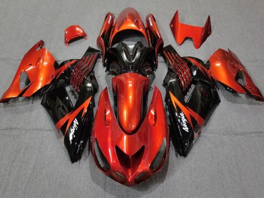 2006-2011 Kawasaki ZX14R Motorcycle Fairings - Red Glossy Black Canada for Sale