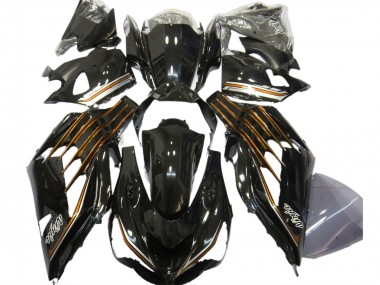2012-2024 Kawasaki ZX14R Motorcycle Fairings - Glossy Black Orange Canada for Sale