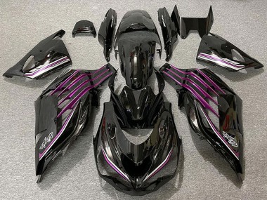 2012-2024 Kawasaki ZX14R Motorcycle Fairings - Glossy Black Purple Canada for Sale