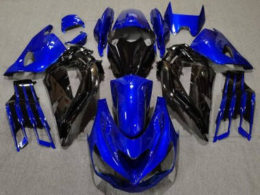 2012-2024 Kawasaki ZX14R Motorcycle Fairing - Blue Glossy Black Canada for Sale