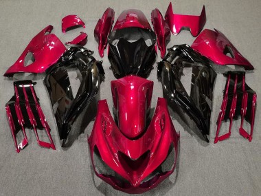 2012-2024 Kawasaki ZX14R Motorcycle Fairings - Red Glossy Black Canada for Sale