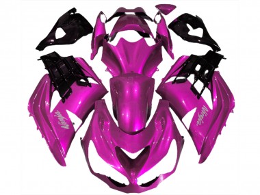 2012-2024 Kawasaki ZX14R Motorcycle Fairings - Hot Pink Black Canada for Sale