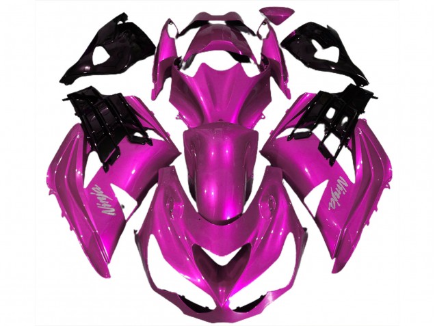 2012-2024 Kawasaki ZX14R Motorcycle Fairings - Hot Pink Black Canada for Sale