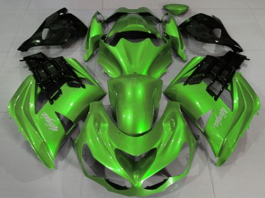 2012-2024 Kawasaki ZX14R Motorcycle Fairings - Liquid Green Black Canada for Sale