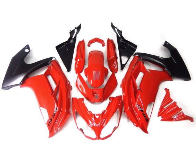 2012-2014 Kawasaki ER6F Motorcycle Fairings - Red Glossy Black Canada for Sale