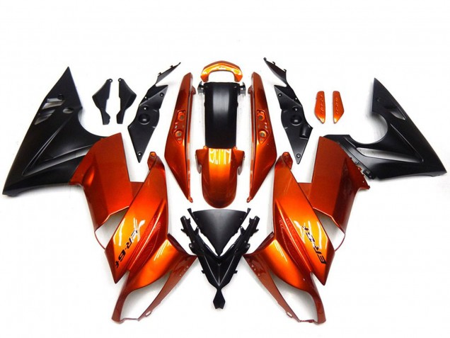 2009-2011 Kawasaki Ninja 650R Motorcycle Fairings - Orange Black Canada for Sale