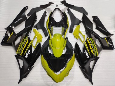 2018-2024 Kawasaki Ninja 400 Motorcycle Fairings - Yellow Glossy Black Matte Black OEM Style Canada for Sale